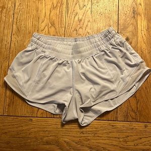 lululemon pastel blue hotty hot shorts